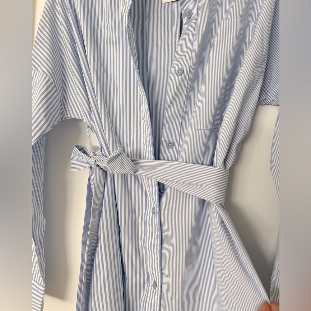 12th Tribe Lanna Pinstripe Mini Dress - Picture 9 of 14